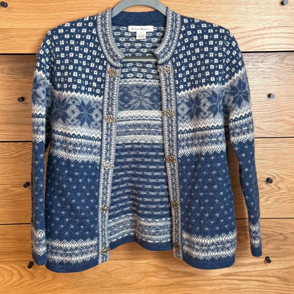 Susan Bristol Vintage 100% Wool Sweater S